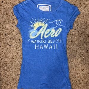 Aeropostale Blue Waikiki Beach Tee